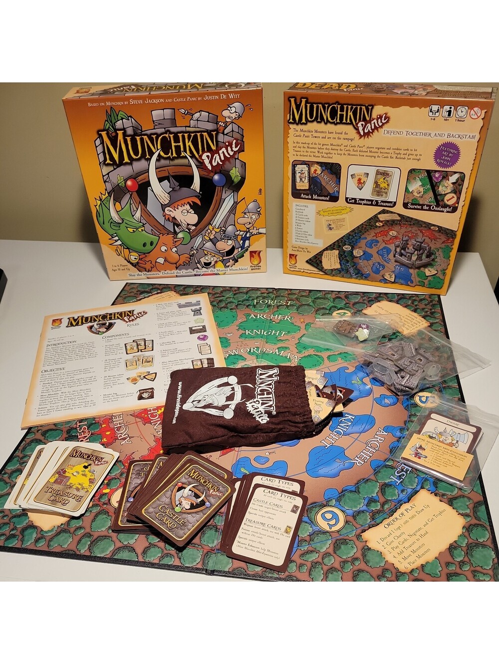 Munchkin Panic Board Game COMPLETE Fireside Games